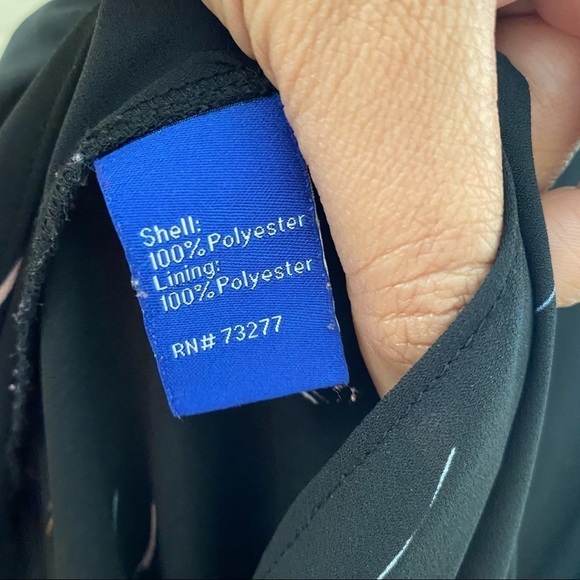 Apt 9 black short sleeve dressy blouse Size Large - Picture 8 of 11